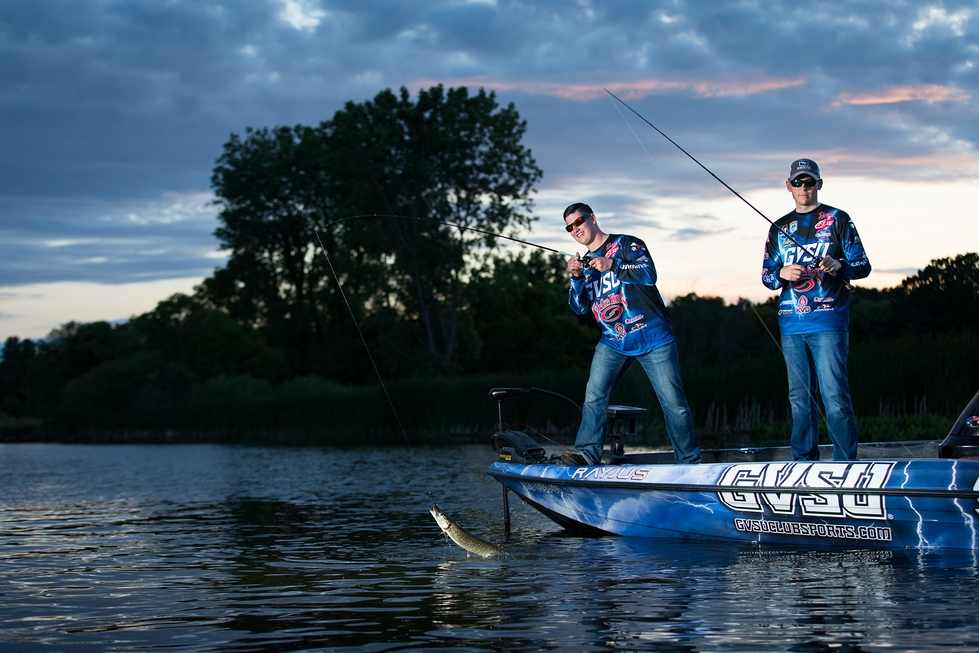 two men in fishing boat